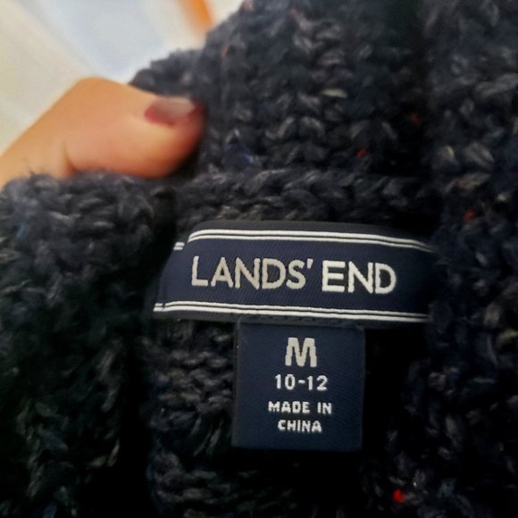 Dark blue Cowl Neck knitted sweater size M - Picture 2 of 3